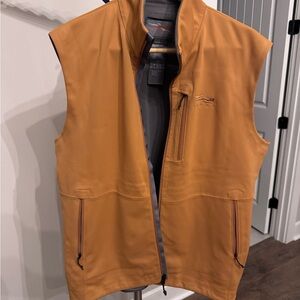 Men's Sitka Brownish Orange Softshell Vest